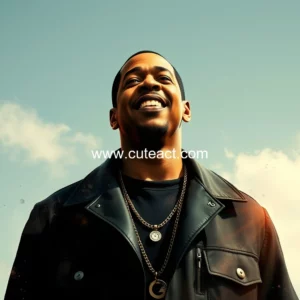 Artistic representation for Jay-z's influential journey from hip-hop icon to acting star in the pursuit of happyness!