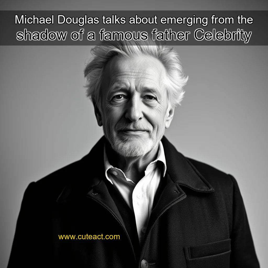 Artistic representation for Michael Douglas talks about emerging from the shadow of a famous father Celebrity
