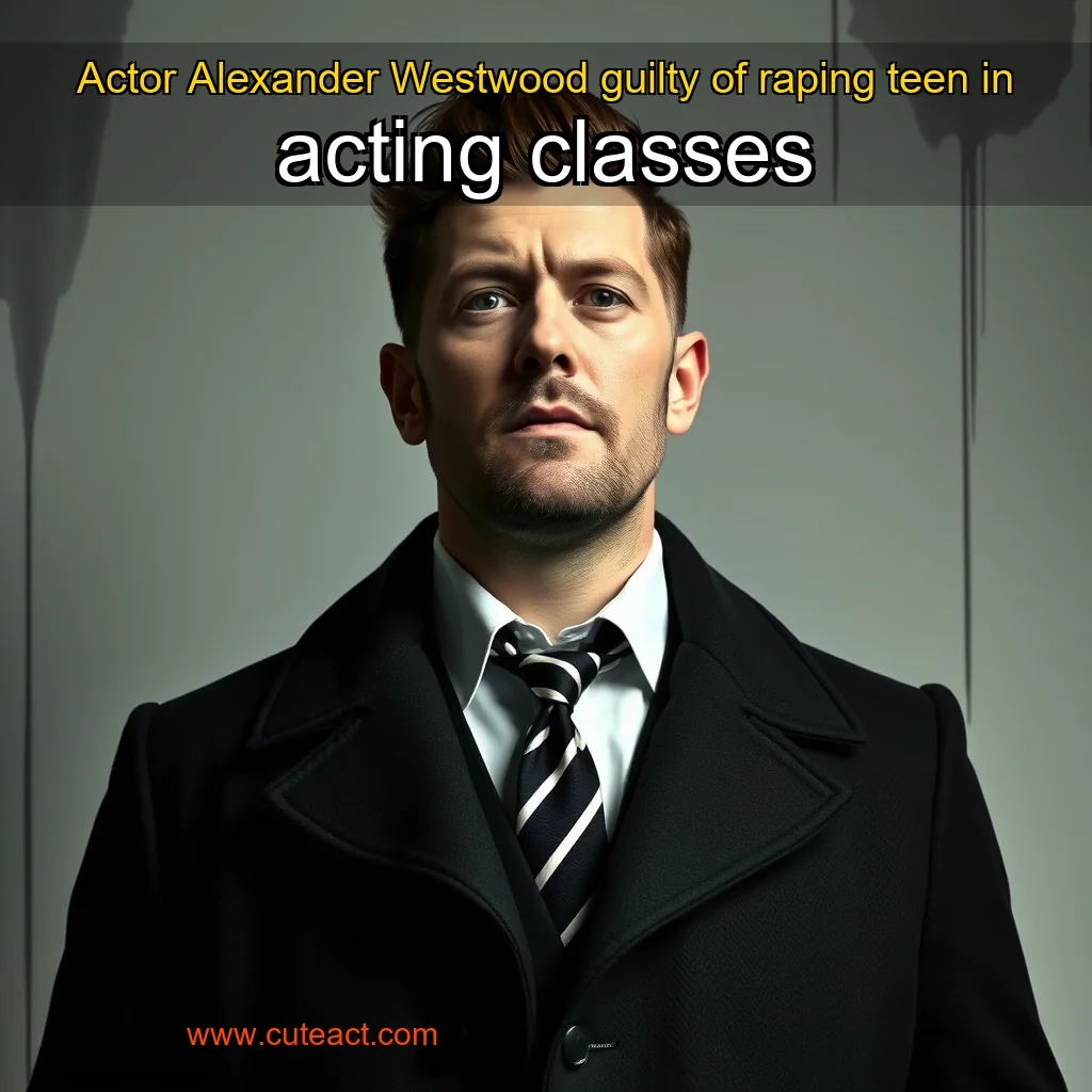 Artistic representation for Actor Alexander Westwood guilty of raping teen in acting classes
