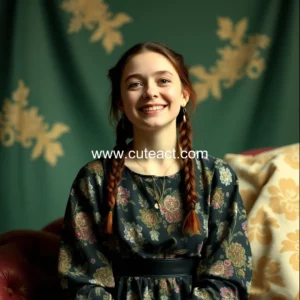 Artistic representation for Joy star Thomasin McKenzie life with famous family as she admits she was dead set against acting