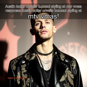 Artistic representation for Austin butler unveils buzzcut styling at mtv vmas response: austin butler unveils buzzcut styling at mtv vmas!