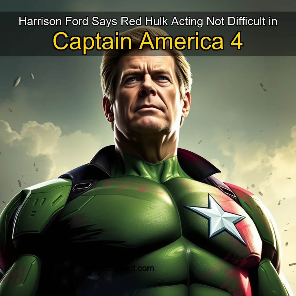 Artistic representation for Harrison Ford Says Red Hulk Acting Not Difficult in Captain America 4