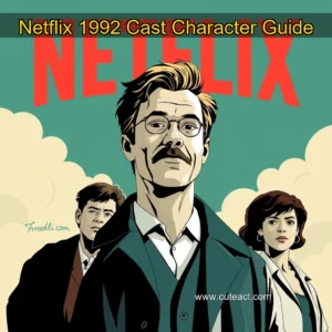 Artistic representation for Netflix 1992 Cast Character Guide