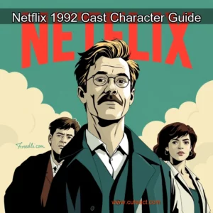Artistic representation for Netflix 1992 Cast Character Guide