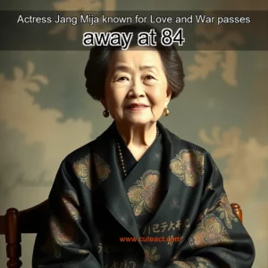 Artistic representation for Actress Jang Mija known for Love and War passes away at 84