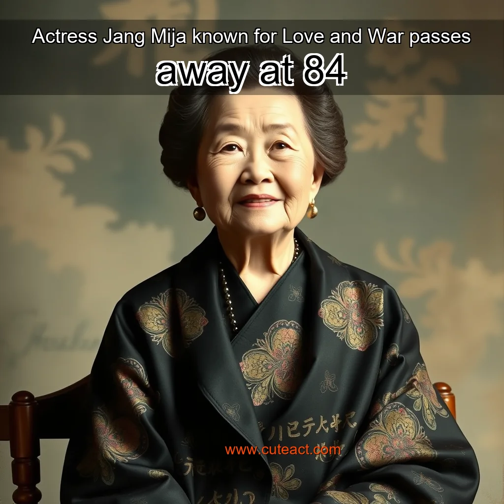 Artistic representation for Actress Jang Mija known for Love and War passes away at 84