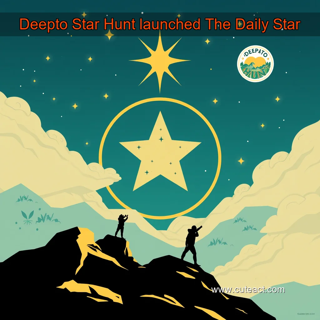Artistic representation for Deepto Star Hunt launched The Daily Star
