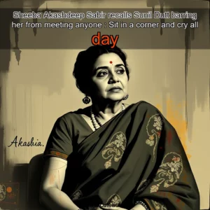 Artistic representation for Sheeba Akashdeep Sabir recalls Sunil Dutt barring her from meeting anyone : Sit in a corner and cry all day