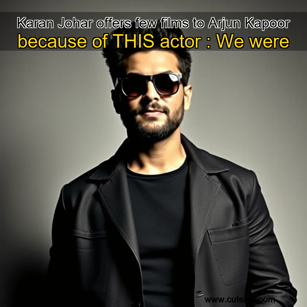 Artistic representation for Karan Johar offers few films to Arjun Kapoor because of THIS actor : We were
