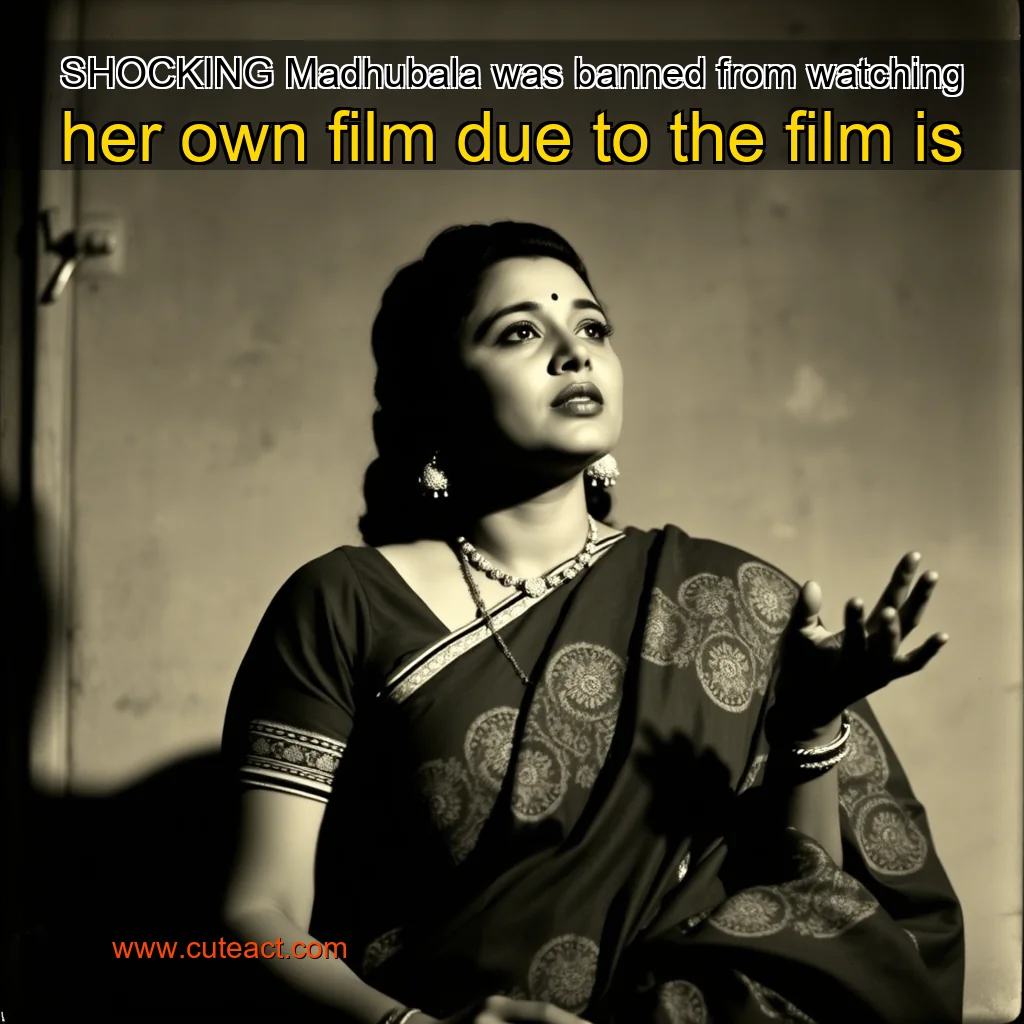 Artistic representation for SHOCKING Madhubala was banned from watching her own film due to the film is