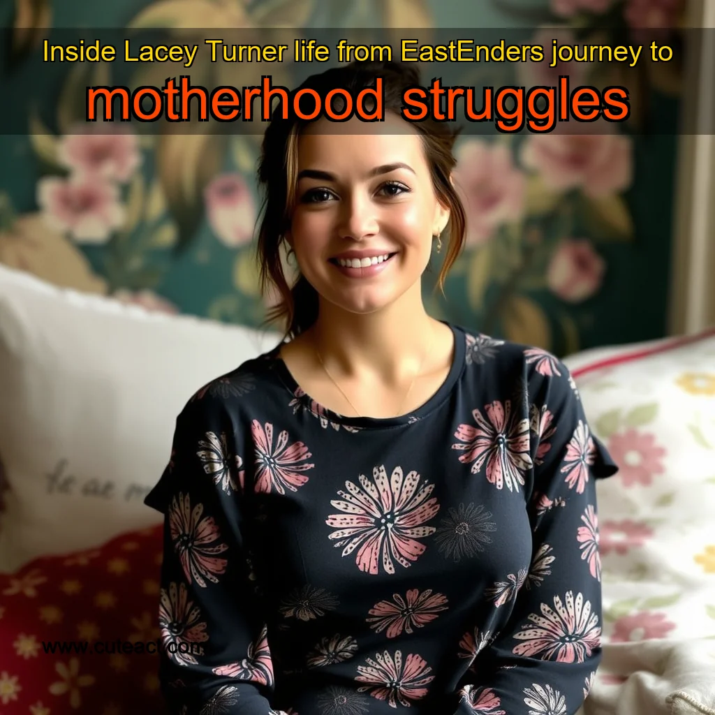 Artistic representation for Inside Lacey Turner life from EastEnders journey to motherhood struggles
