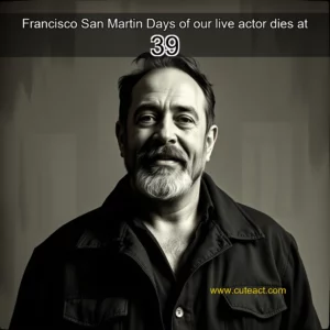 Artistic representation for Francisco San Martin Days of our live actor dies at 39