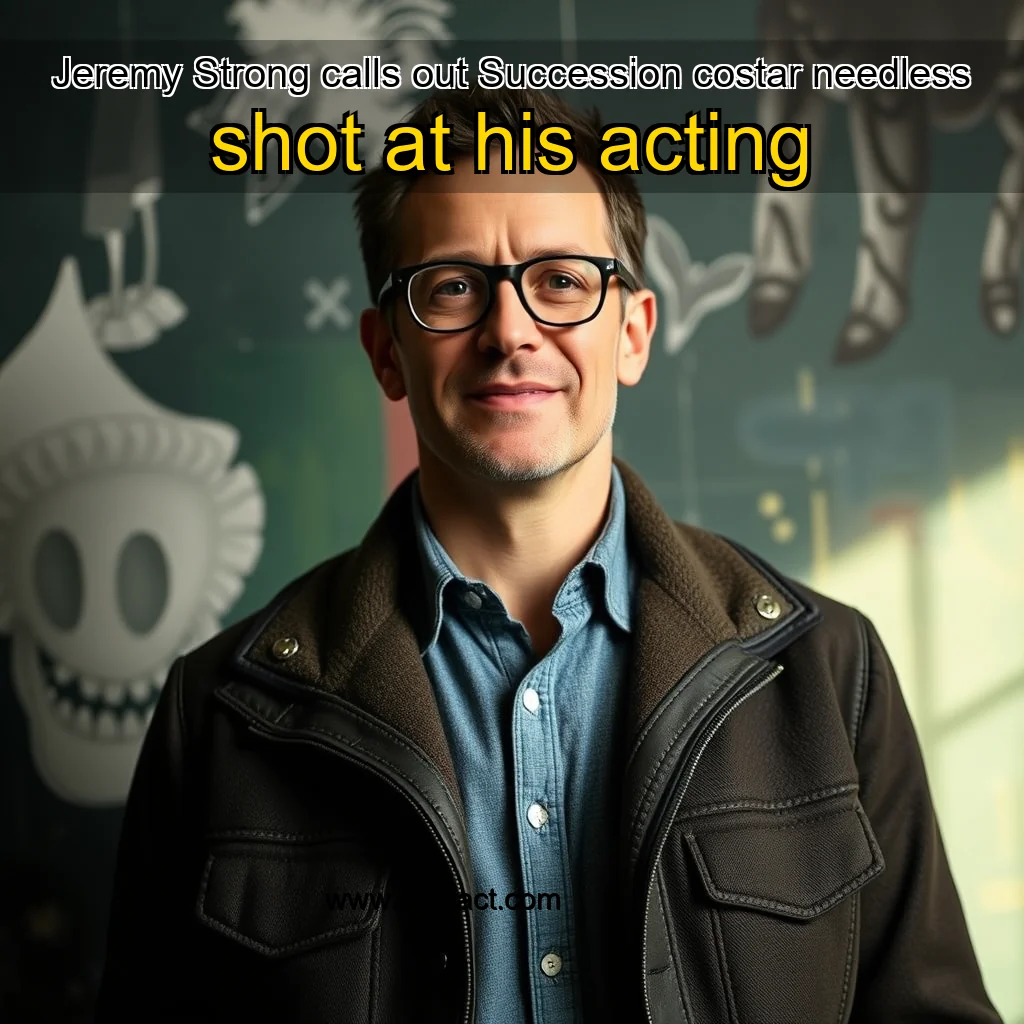 Artistic representation for Jeremy Strong calls out Succession costar needless shot at his acting
