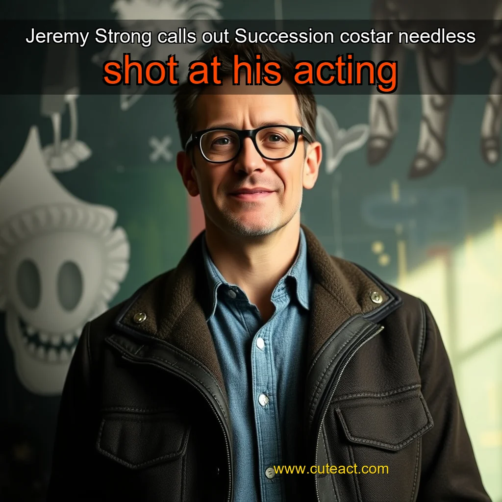 Artistic representation for Jeremy Strong calls out Succession costar needless shot at his acting