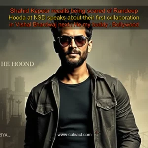 Artistic representation for Shahid Kapoor recalls being scared of Randeep Hooda at NSD speaks about their first collaboration in Vishal Bhardwaj next : He my buddy : Bollywood News