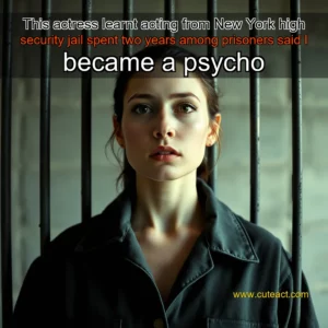 Artistic representation for This actress learnt acting from New York high security jail spent two years among prisoners said I became a psycho