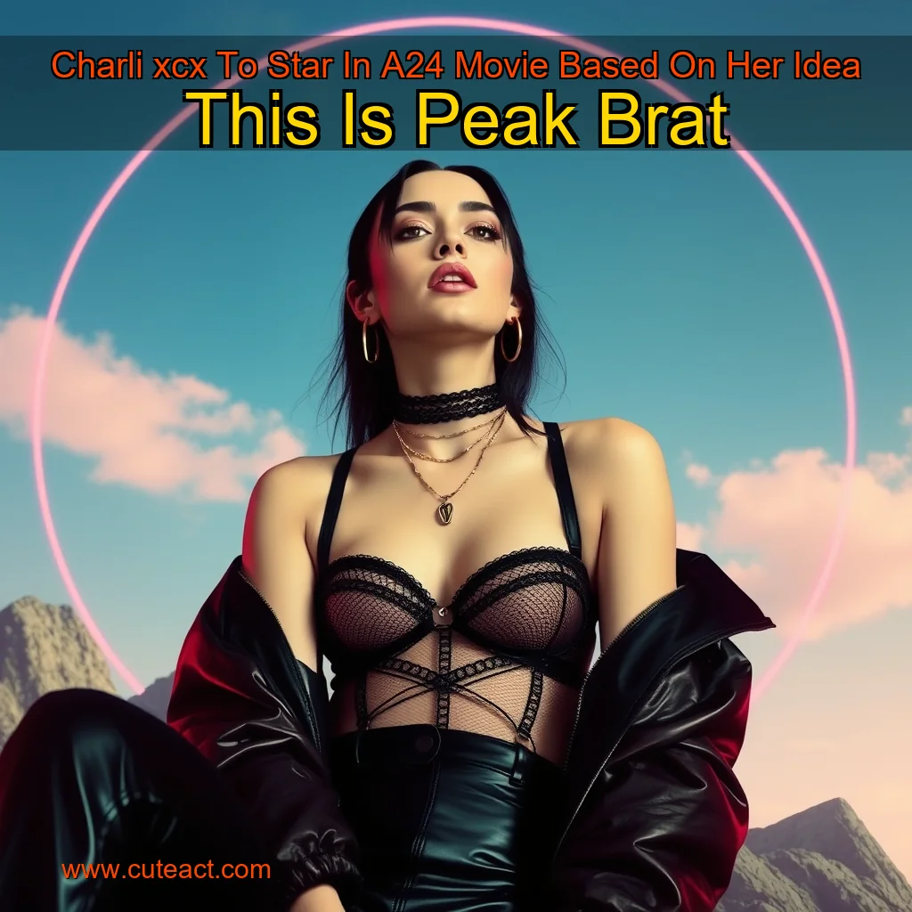 Artistic representation for Charli xcx To Star In A24 Movie Based On Her Idea This Is Peak Brat