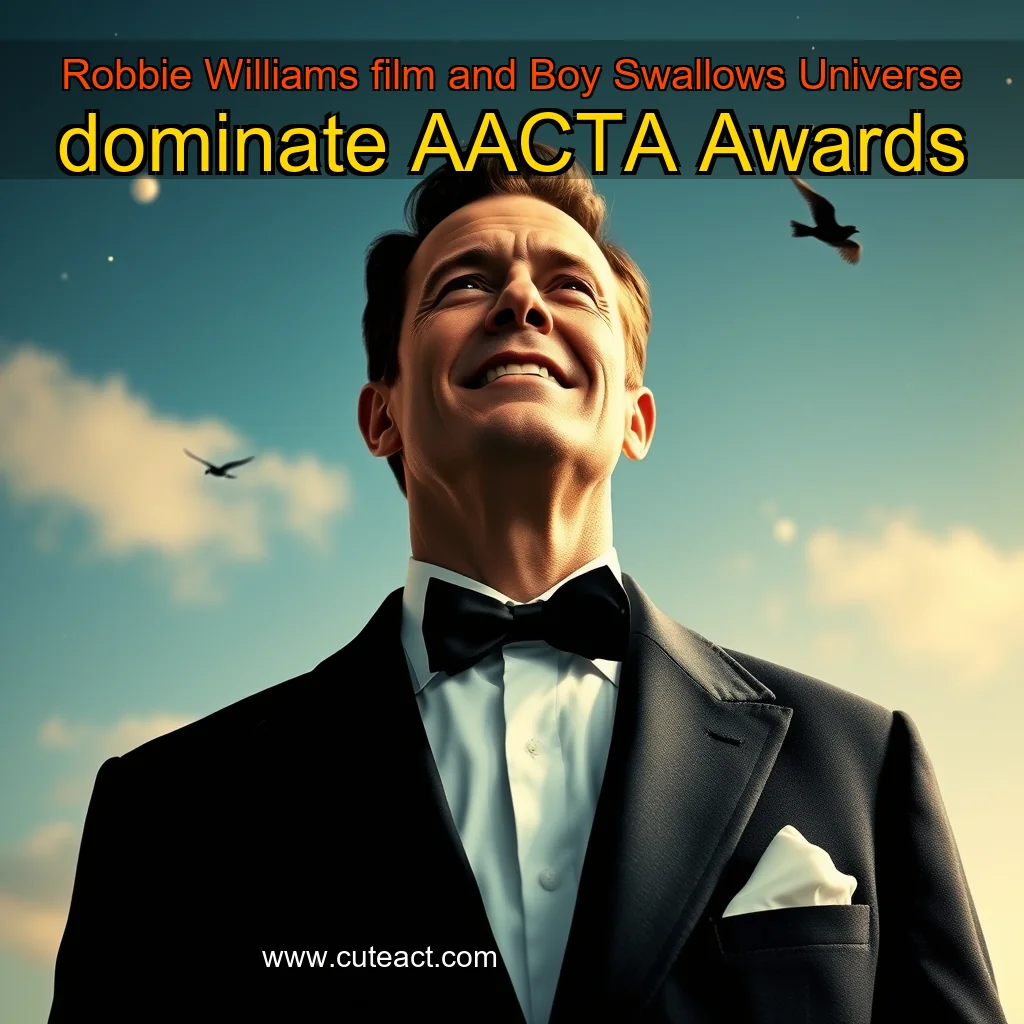 Artistic representation for Robbie Williams film and Boy Swallows Universe dominate AACTA Awards