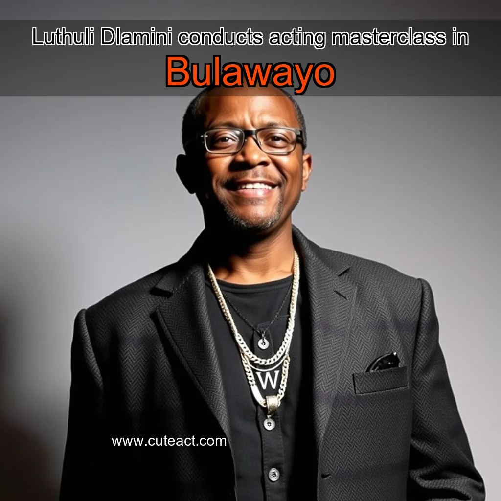 Artistic representation for Luthuli Dlamini conducts acting masterclass in Bulawayo