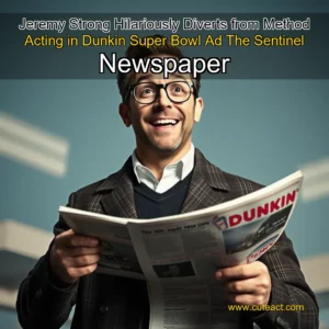 Artistic representation for Jeremy Strong Hilariously Diverts from Method Acting in Dunkin Super Bowl Ad The Sentinel Newspaper