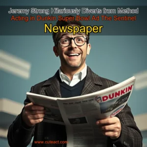 Artistic representation for Jeremy Strong Hilariously Diverts from Method Acting in Dunkin Super Bowl Ad The Sentinel Newspaper