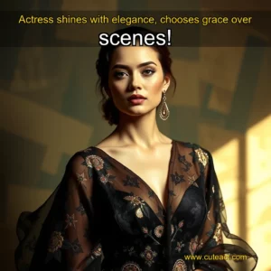 Artistic representation for Actress shines with elegance, chooses grace over scenes!
