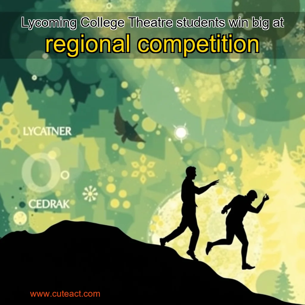 Artistic representation for Lycoming College Theatre students win big at regional competition