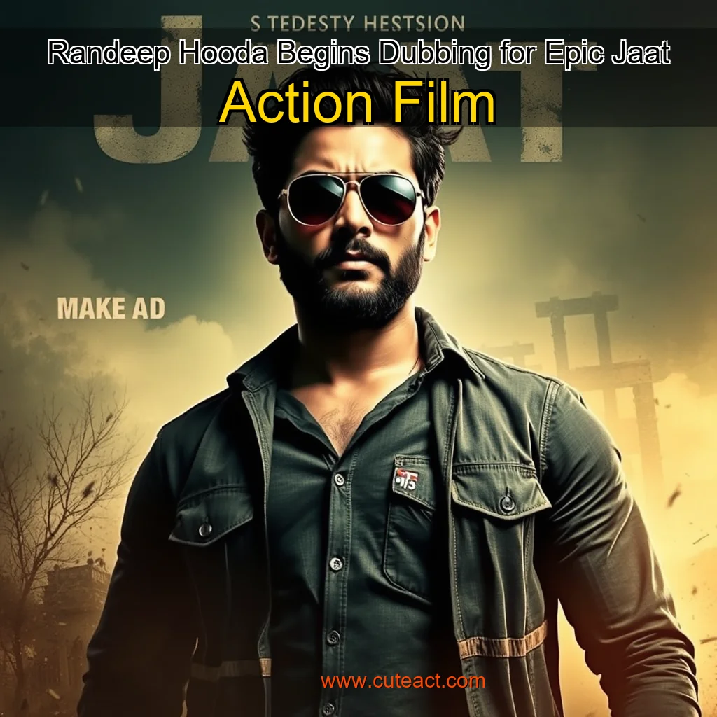 Artistic representation for Randeep Hooda Begins Dubbing for Epic Jaat Action Film