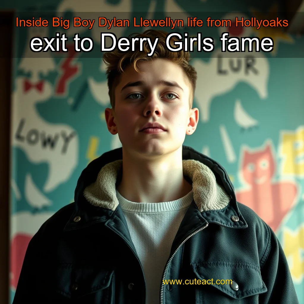 Artistic representation for Inside Big Boy Dylan Llewellyn life from Hollyoaks exit to Derry Girls fame