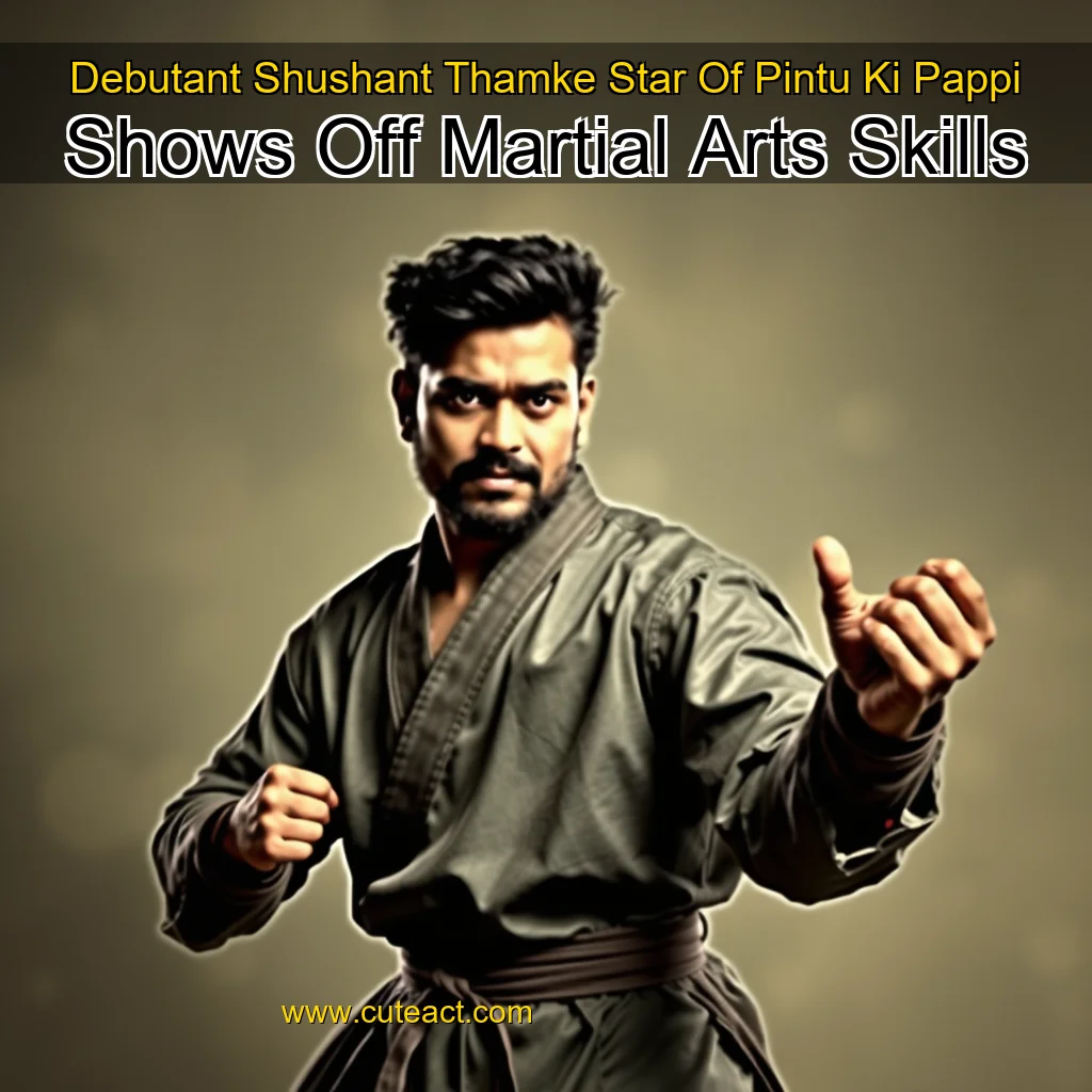 Artistic representation for Debutant Shushant Thamke Star Of Pintu Ki Pappi Shows Off Martial Arts Skills