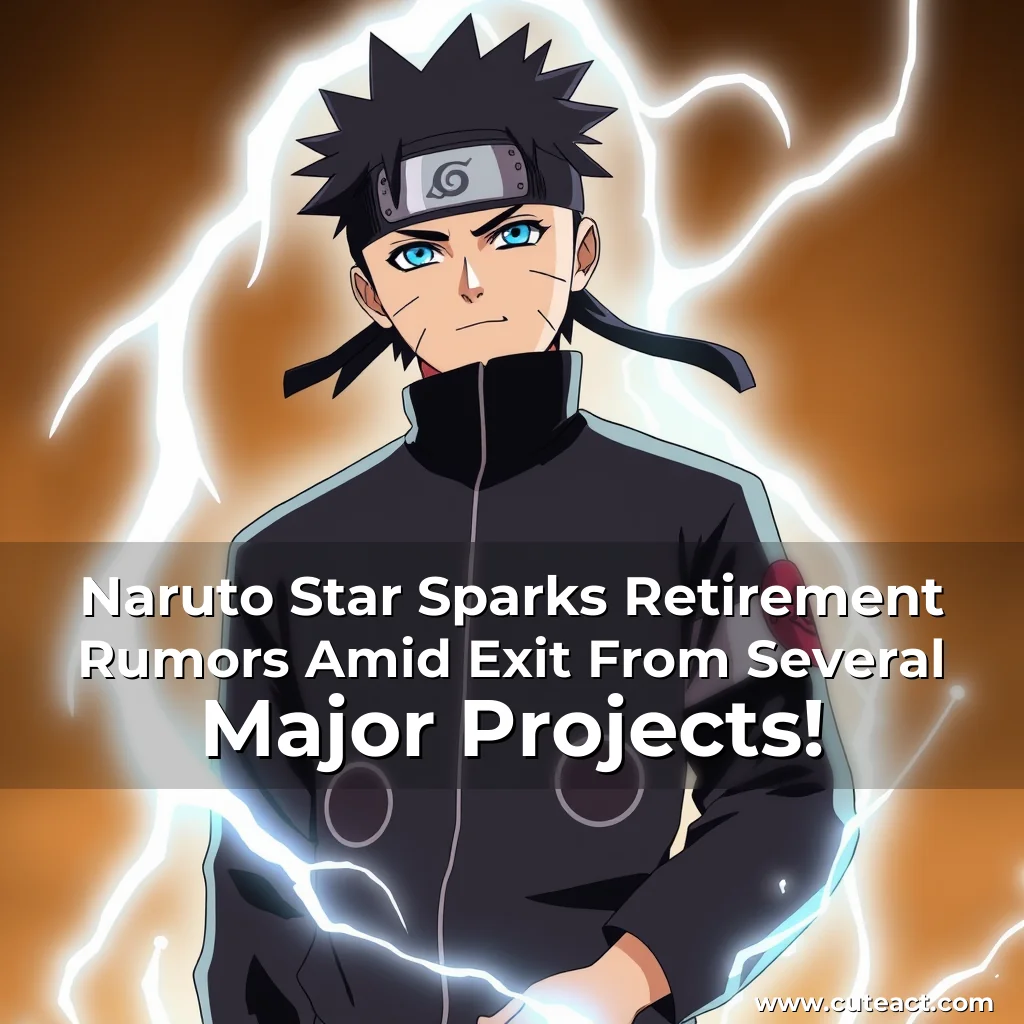 Artistic representation for Naruto Star Sparks Retirement Rumors Amid Exit From Several Major Projects!