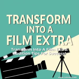Artistic representation for Transform Into A Film Extra: Audition Tips For Success!