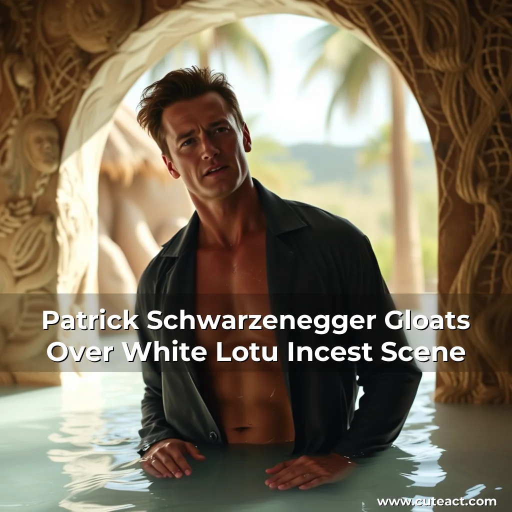 Artistic representation for Patrick Schwarzenegger Gloats Over White Lotu Incest Scene