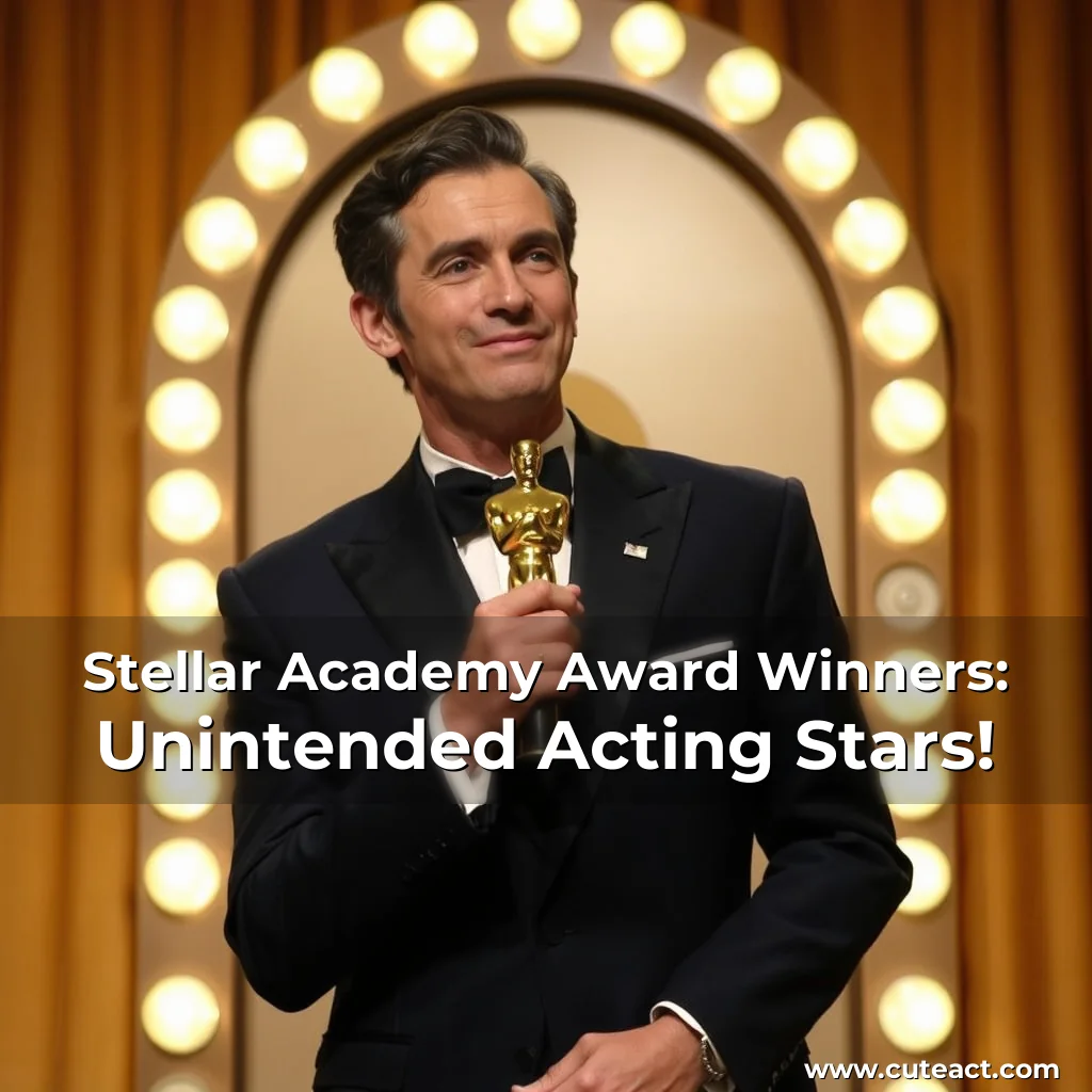 Artistic representation for Stellar Academy Award Winners: Unintended Acting Stars!