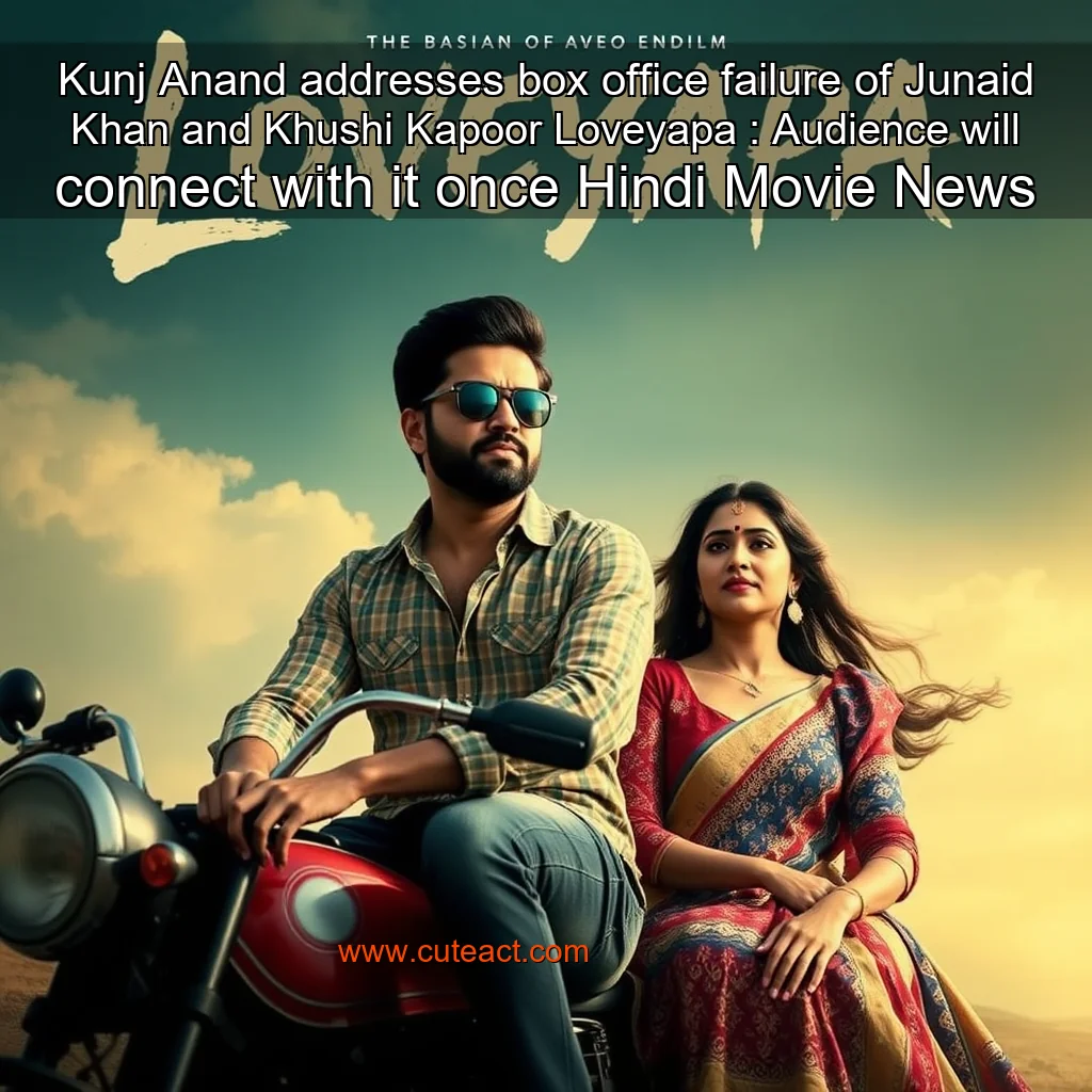 Read more about the article Kunj Anand addresses box office failure of Junaid Khan and Khushi Kapoor Loveyapa : Audience will connect with it once Hindi Movie News