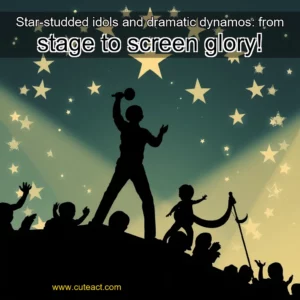 Artistic representation for Star-studded idols and dramatic dynamos: from stage to screen glory!