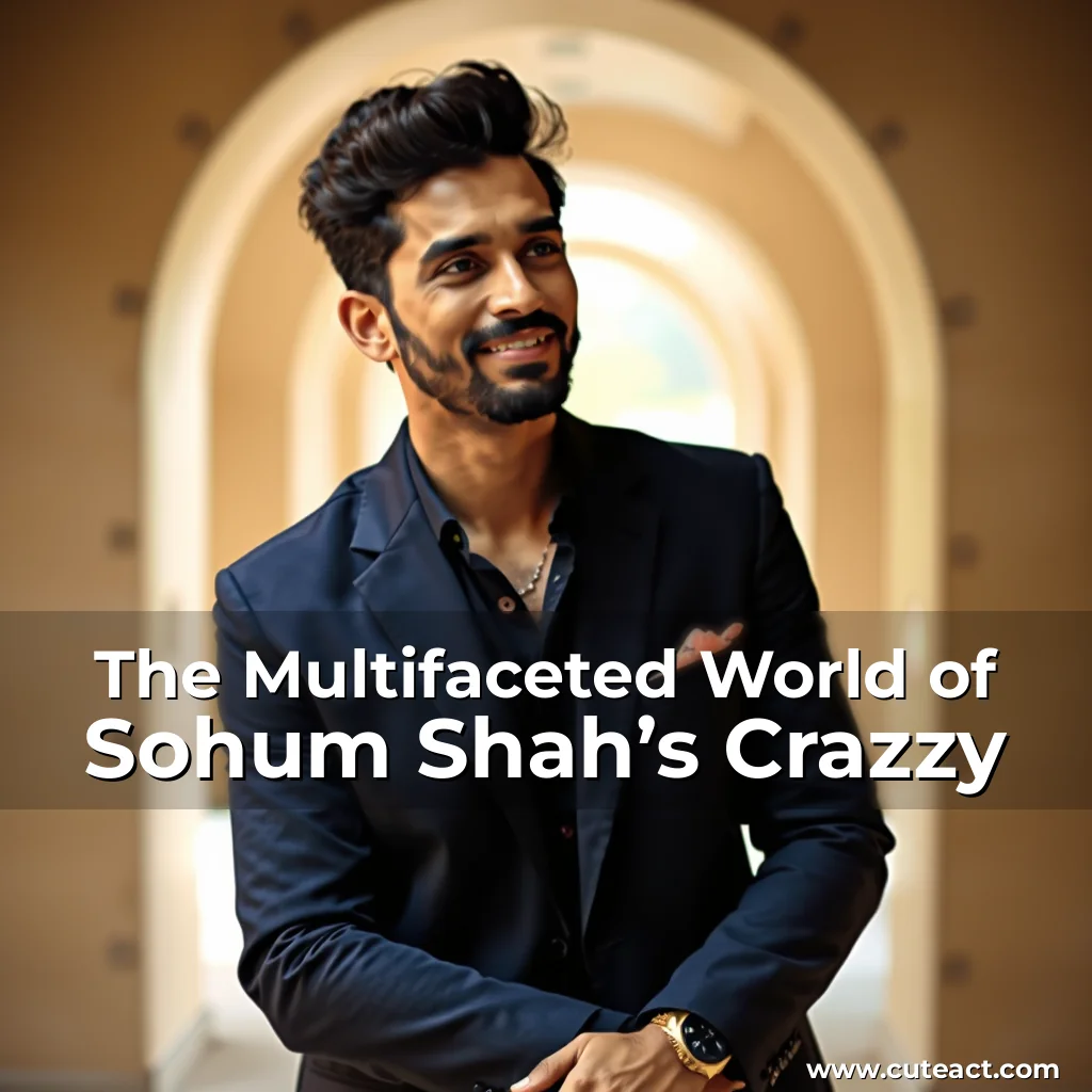 Read more about the article The Multifaceted World of Sohum Shah’s Crazzy