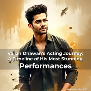 Artistic representation for Varun Dhawan's Acting Journey: A Timeline of His Most Stunning Performances