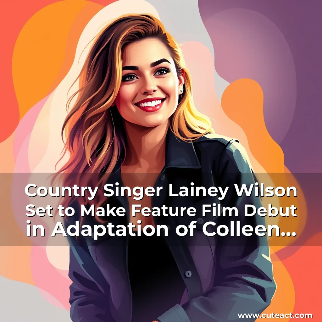 Artistic representation for Country Singer Lainey Wilson Set to Make Feature Film Debut in Adaptation of Colleen Hoover's Bestseller