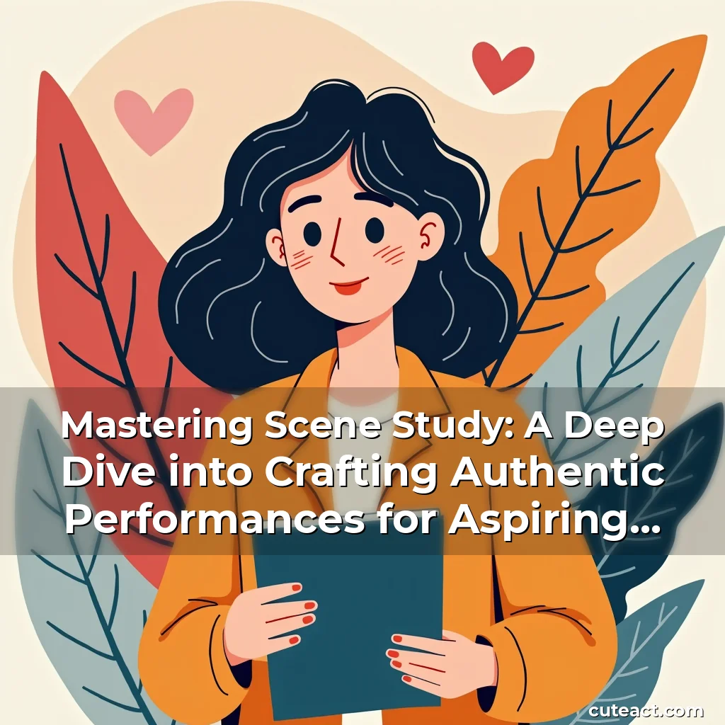 Artistic representation for Mastering Scene Study: A Deep Dive into Crafting Authentic Performances for Aspiring Actors