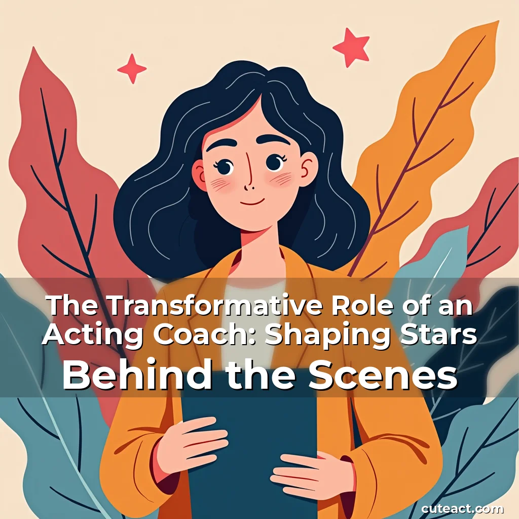 Read more about the article The Transformative Role of an Acting Coach: Shaping Stars Behind the Scenes
