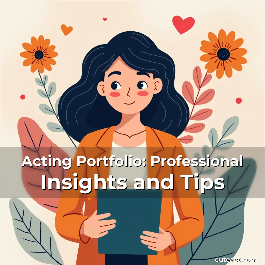 Artistic representation for Acting Portfolio: Professional Insights and Tips
