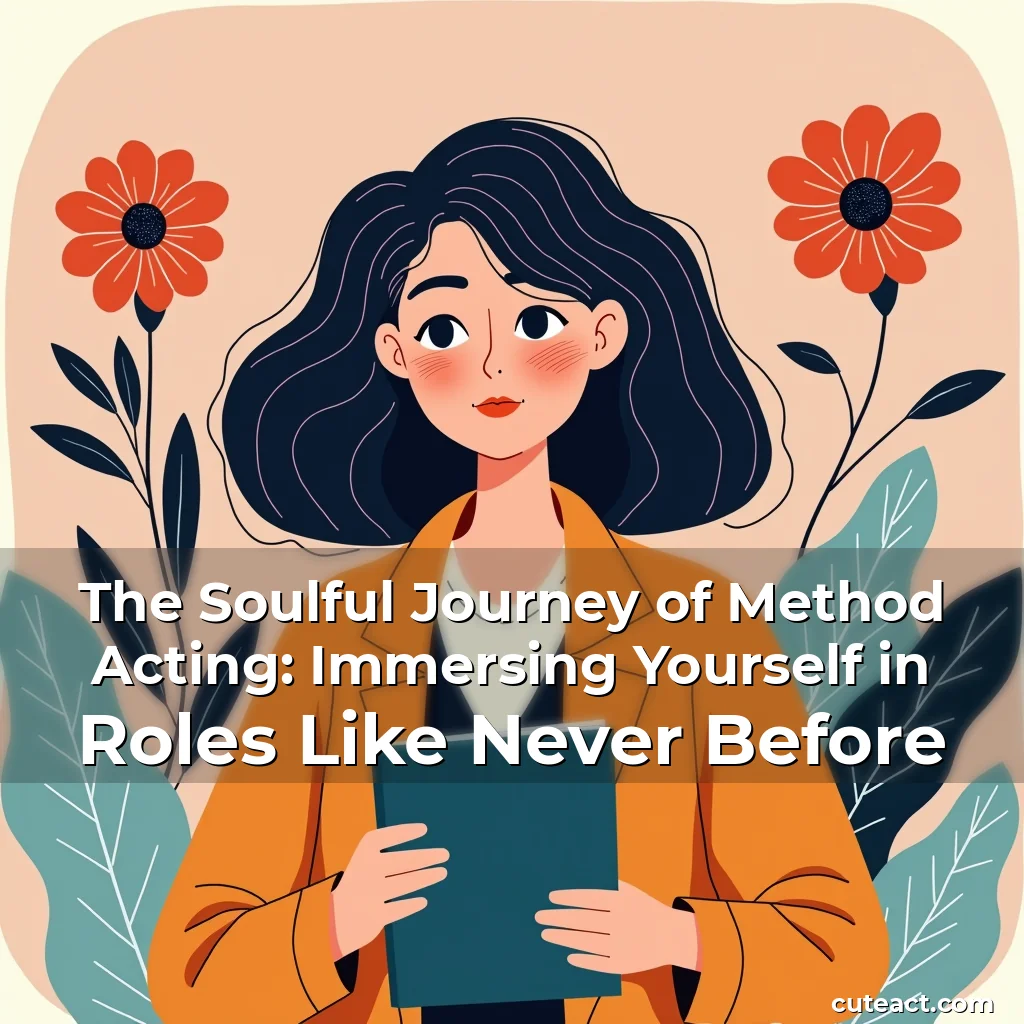 Artistic representation for The Soulful Journey of Method Acting: Immersing Yourself in Roles Like Never Before