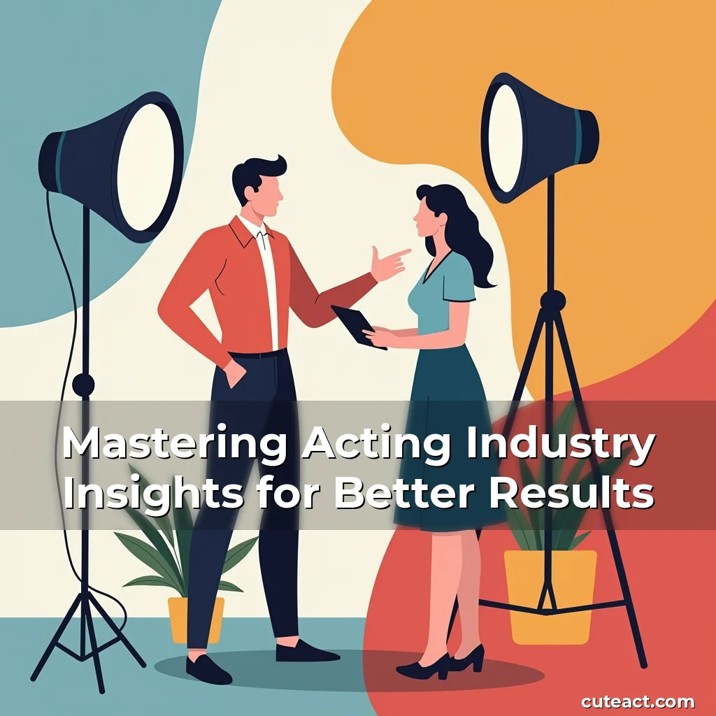 Artistic representation for Mastering Acting Industry Insights for Better Results