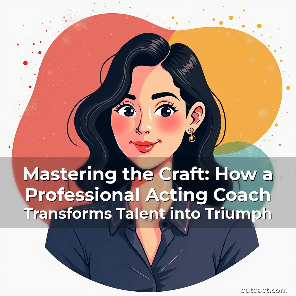 Artistic representation for Mastering the Craft: How a Professional Acting Coach Transforms Talent into Triumph