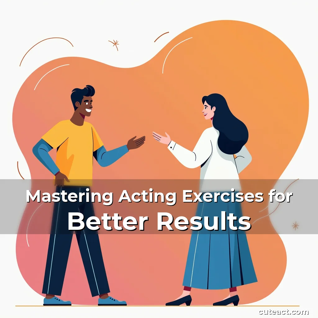 Artistic representation for Mastering Acting Exercises for Better Results