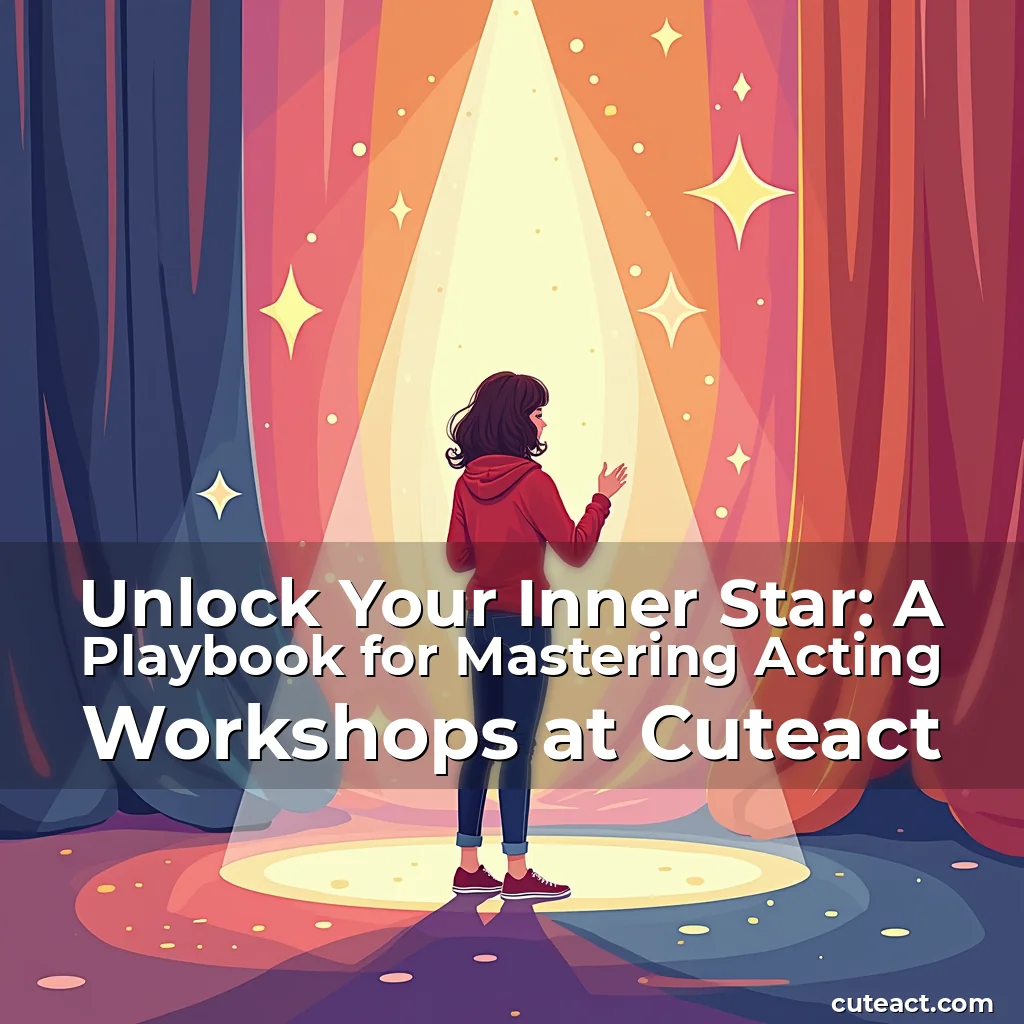 Artistic representation for Unlock Your Inner Star: A Playbook for Mastering Acting Workshops at Cuteact