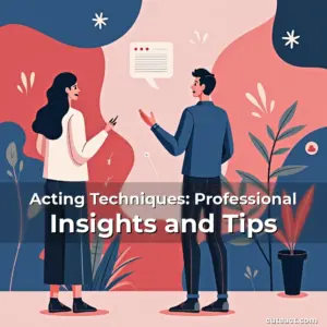 Artistic representation for Acting Techniques: Professional Insights and Tips