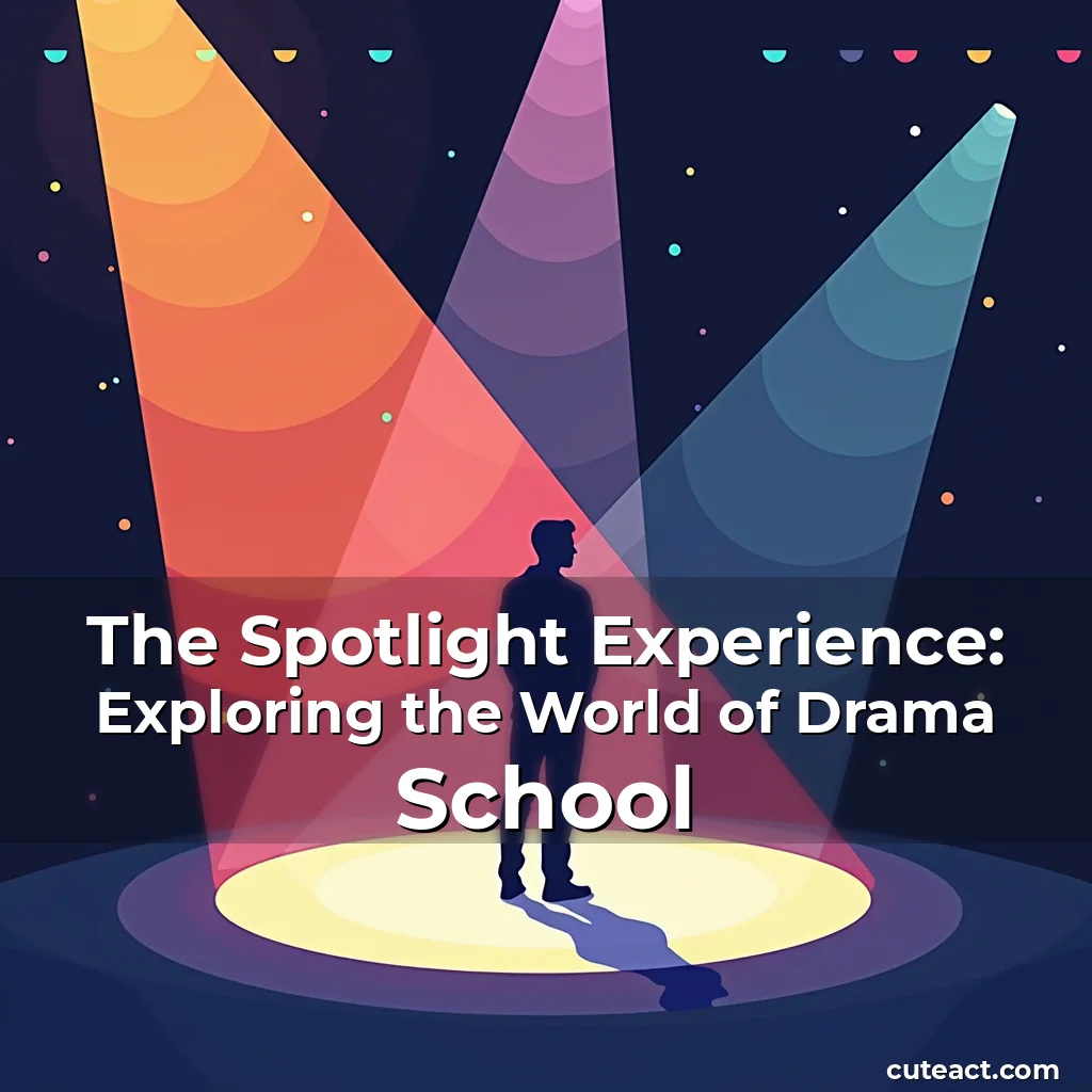 Artistic representation for The Spotlight Experience: Exploring the World of Drama School