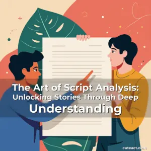Artistic representation for The Art of Script Analysis: Unlocking Stories Through Deep Understanding